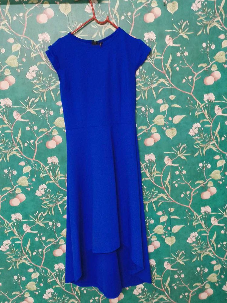 Royal Blue Asymmetrical Dress