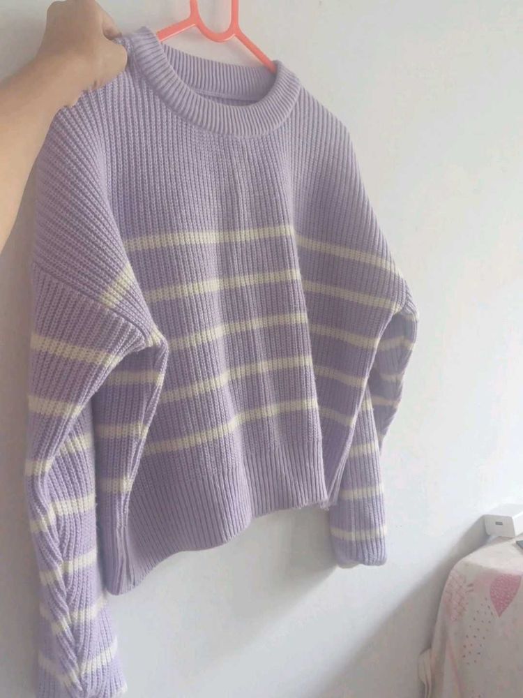Striped Knit Sweater