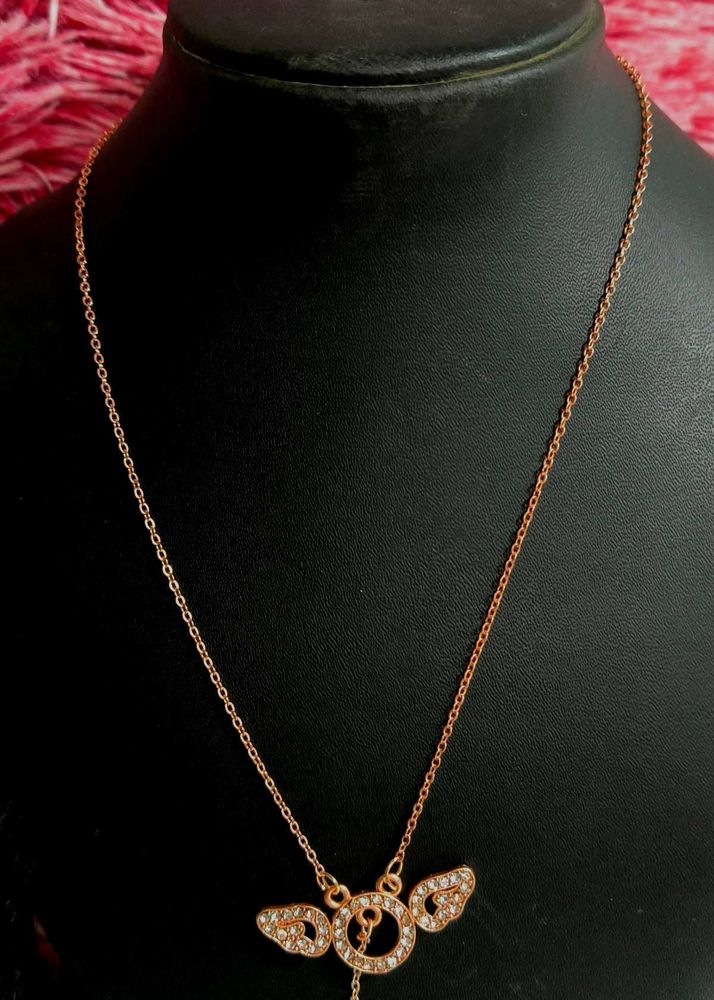 Angel Wing Pendant Necklace