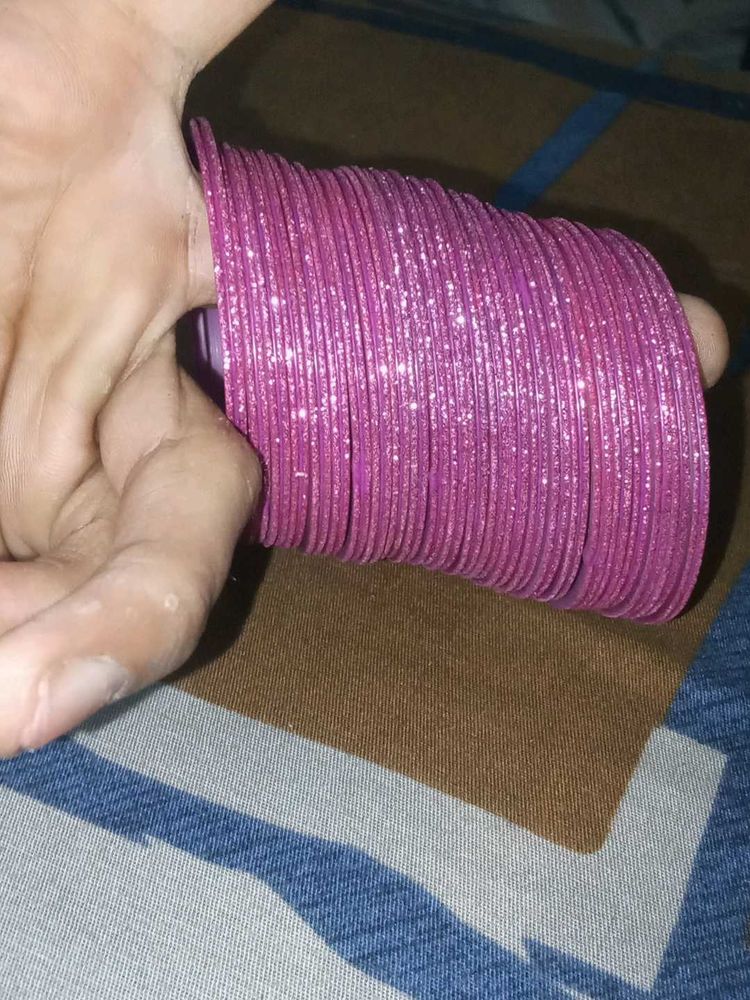 Sparkly Pink Bangles