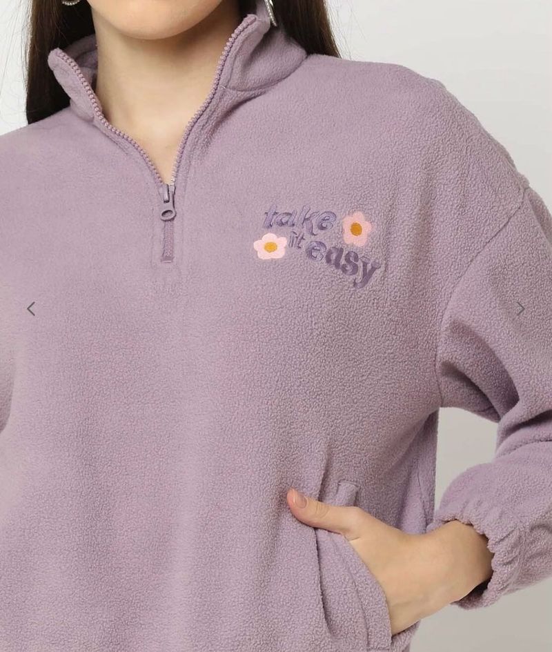 Lilac Fleece Pullover