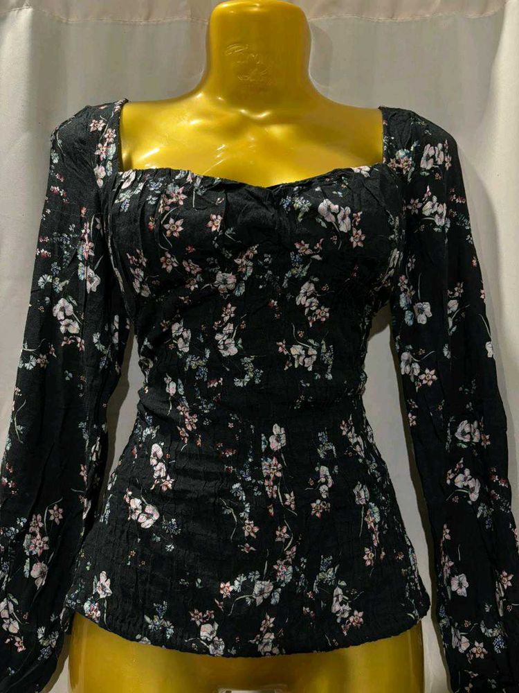 Floral Long Sleeve Top