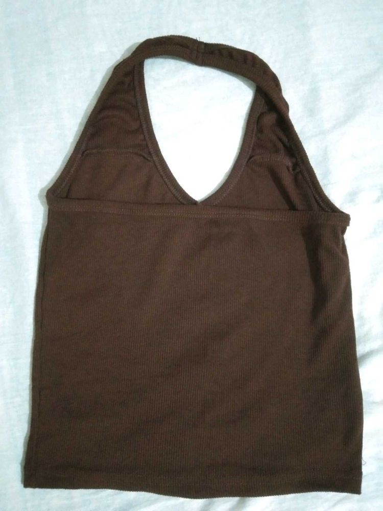 Brown Halter Top