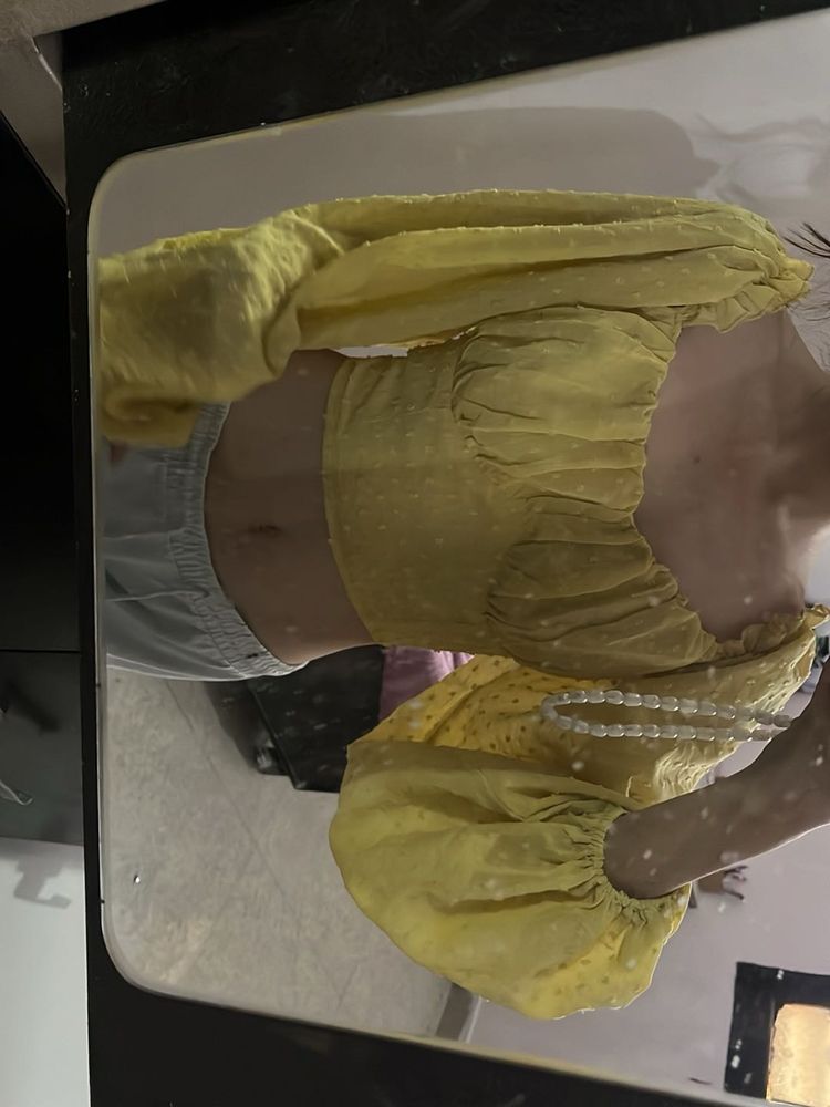 Yellow Long Sleeve Top