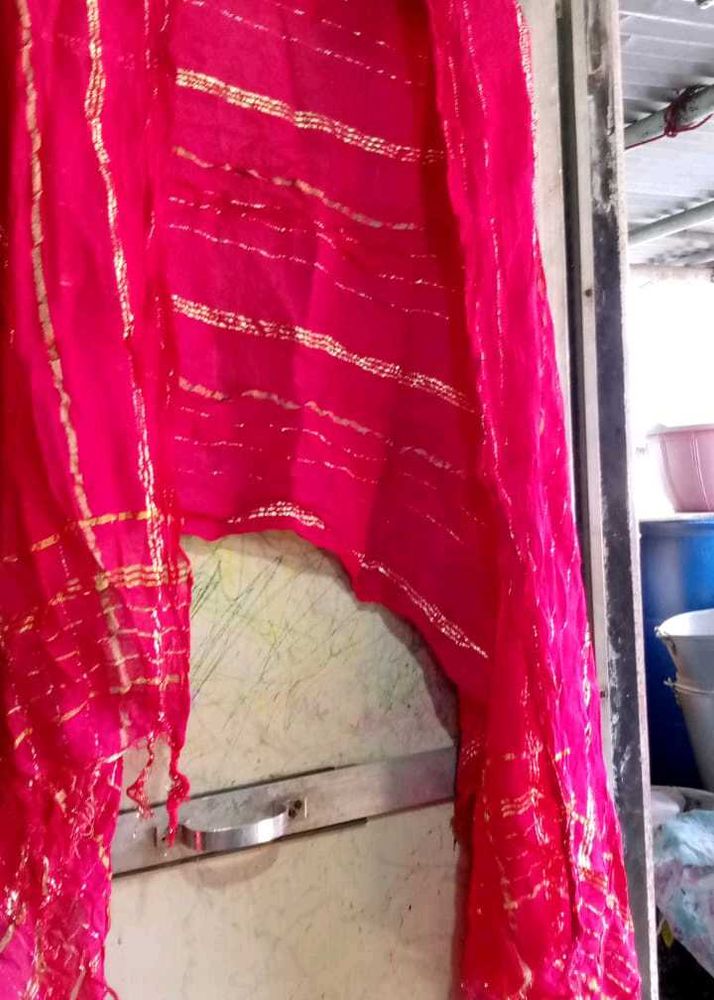 Pink &amp; Gold Dupatta