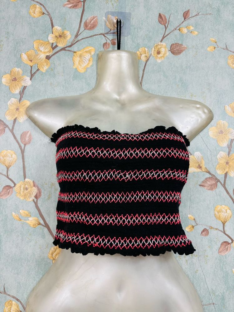 Ruched Tube Top