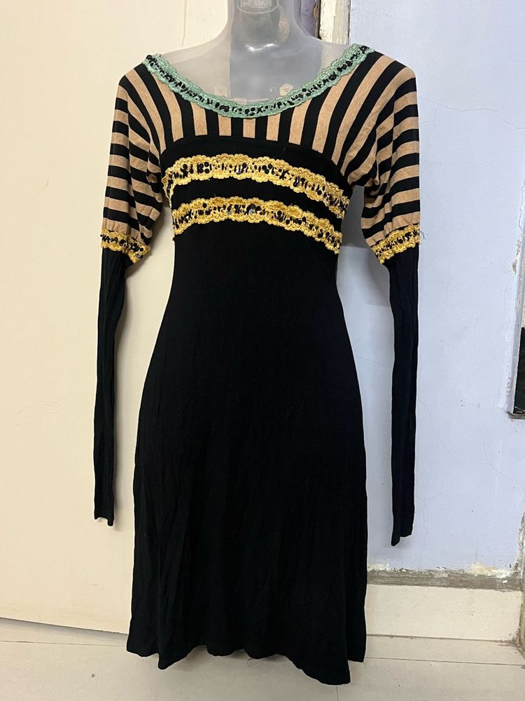 Korean Branded Pinterest Black One Piece