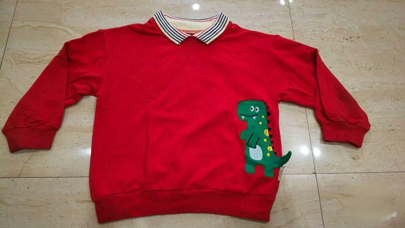 Red Dinosaur Sweatshirt