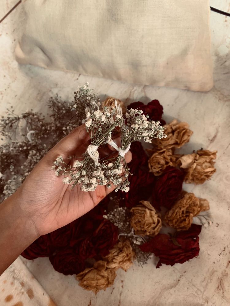 Vintage Journalling Dried Flowers