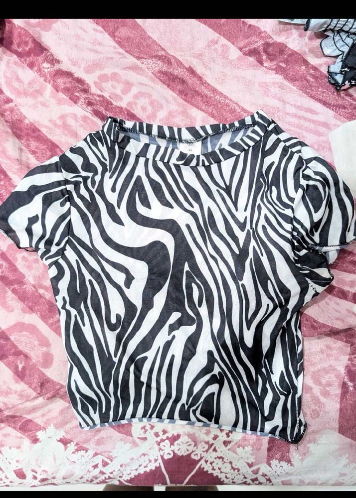 Zebra Print Top