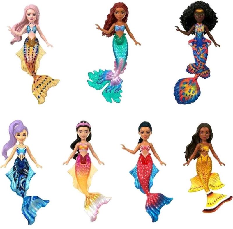Disney Little Mermaid 7 Sisters Figures Set