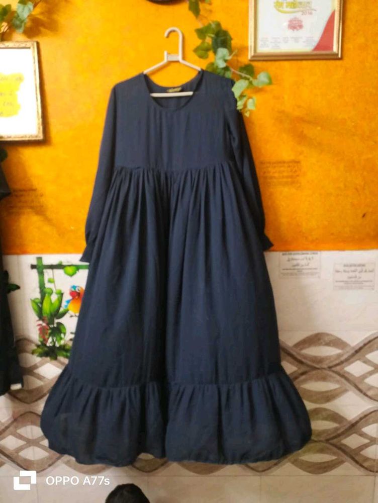 Flowy Blue Abaya