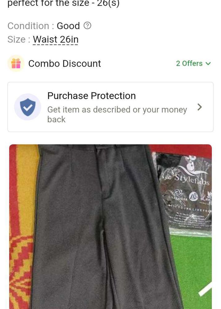 Black Top Nd Trouser Combo