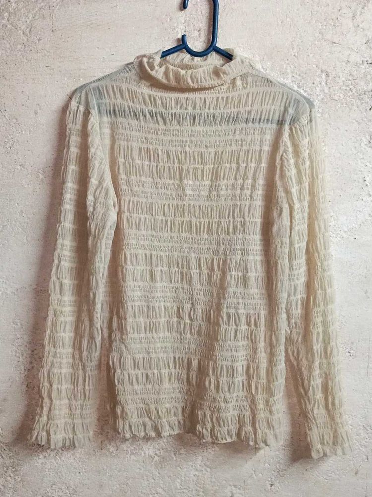 Trendy Ladies See-through Fashion Top