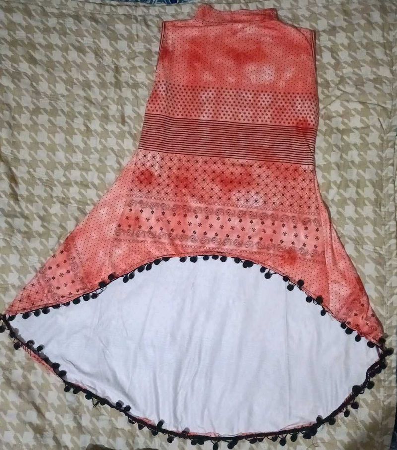 Coral Hi-Lo Top