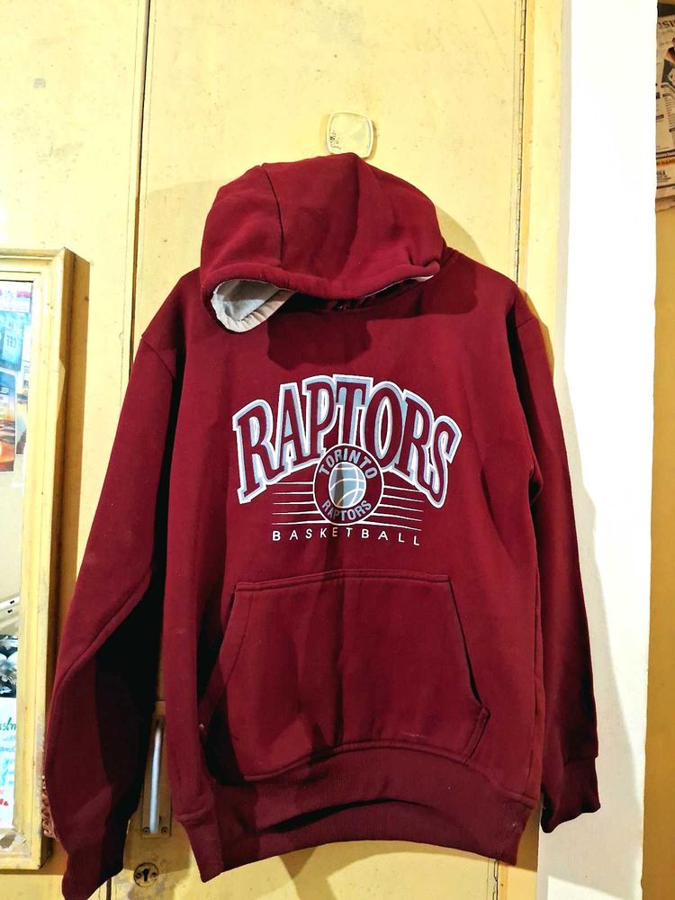 Winter Toronto Raptors Maroon Hoodie