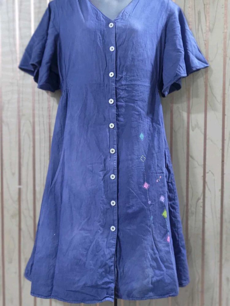 Denim Kurta