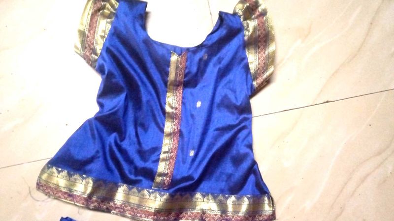 Blue Traditional Top