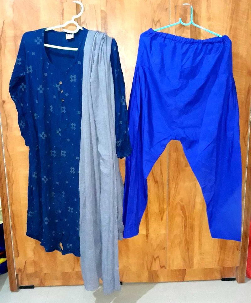 Cotton 3 Piece Suit Set