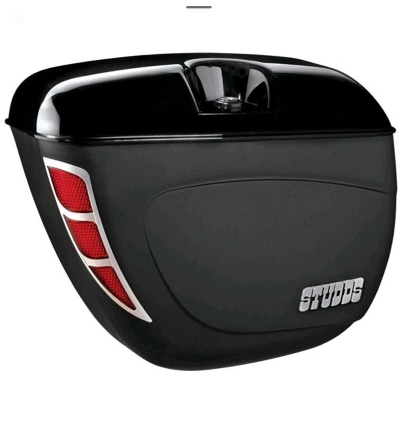 STUDDS Safari Luggage Box Black Motorbike Saddleba