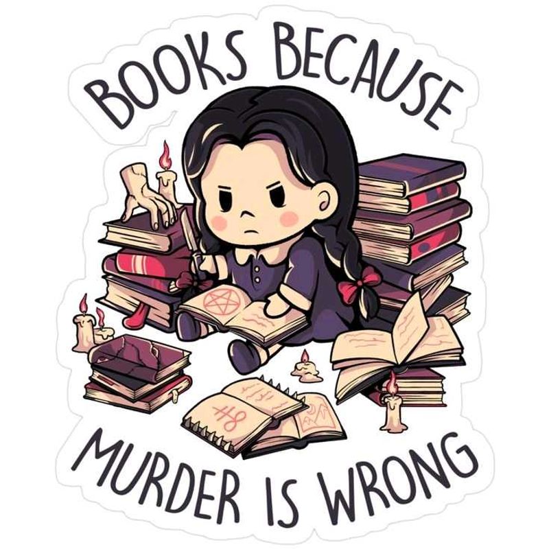 Dark Novel Theme Stickers