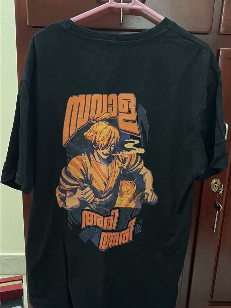 Anime Graphic Print T-shirt