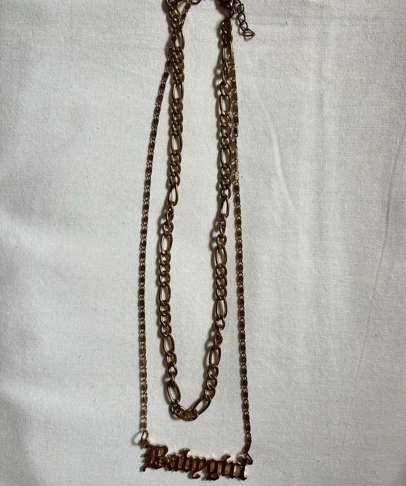 Babygirl Layered Necklace