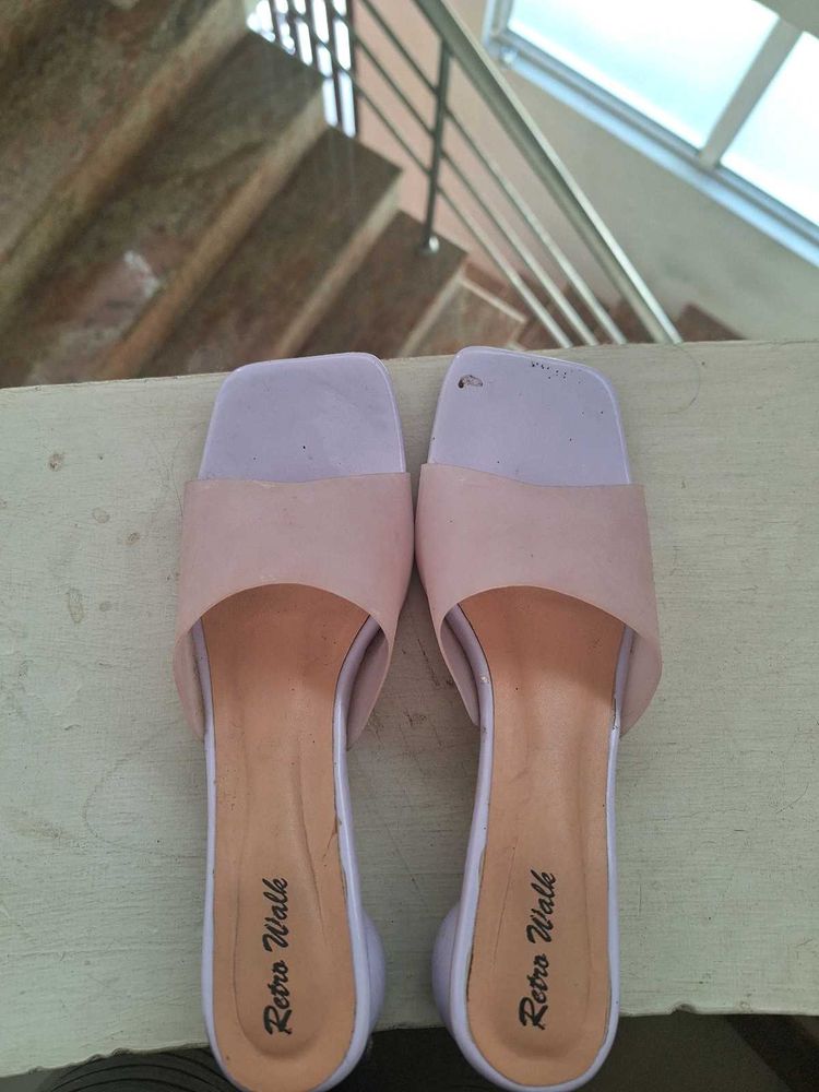 Retro Walk Lavender Slides