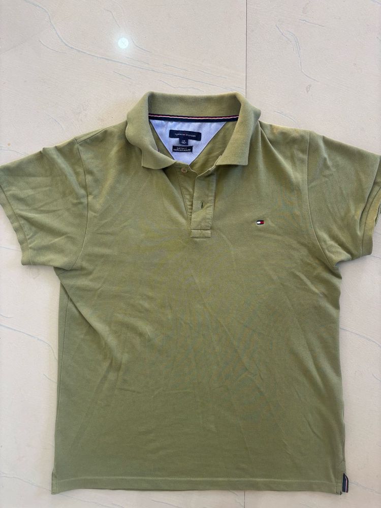 Tommy Hilfiger Olive Polo Shirt