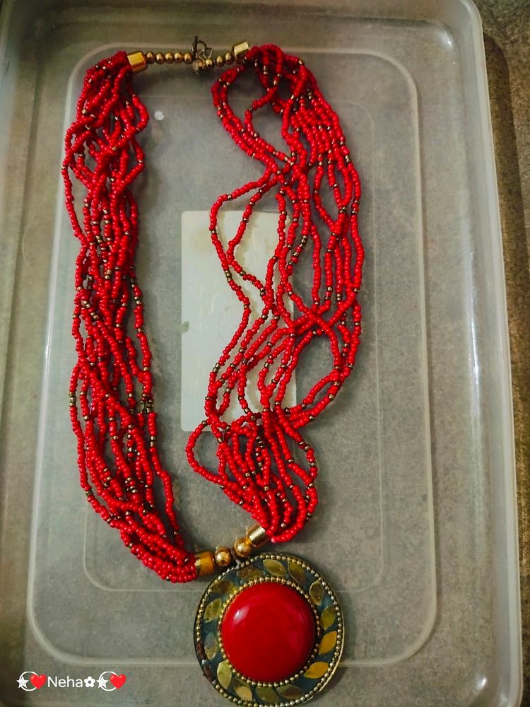 Cherry Red Neck Piece