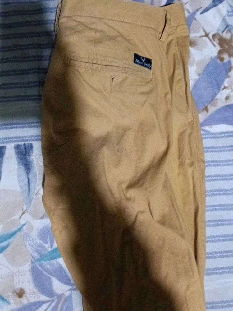 Allen Solly Brown Trousers