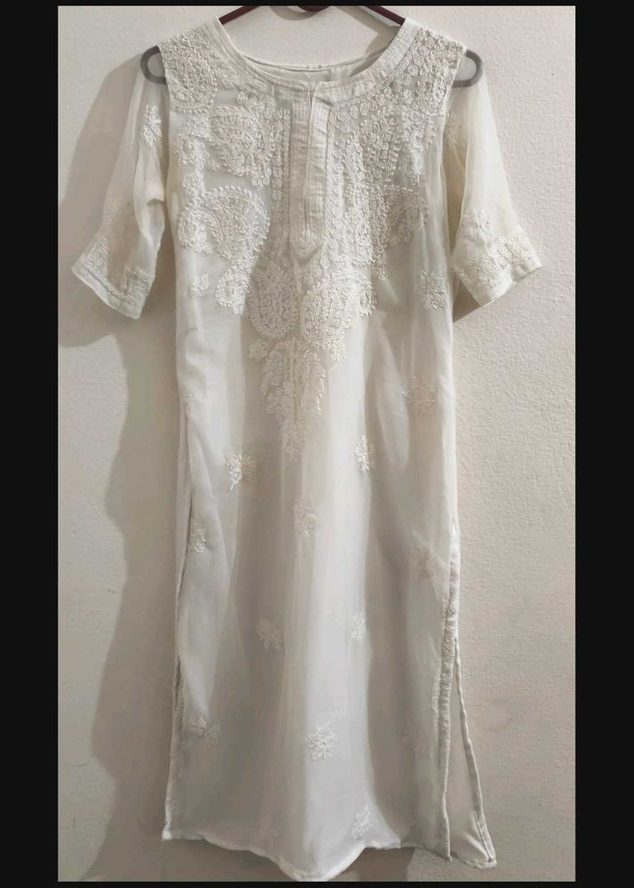Elegant White Kurta