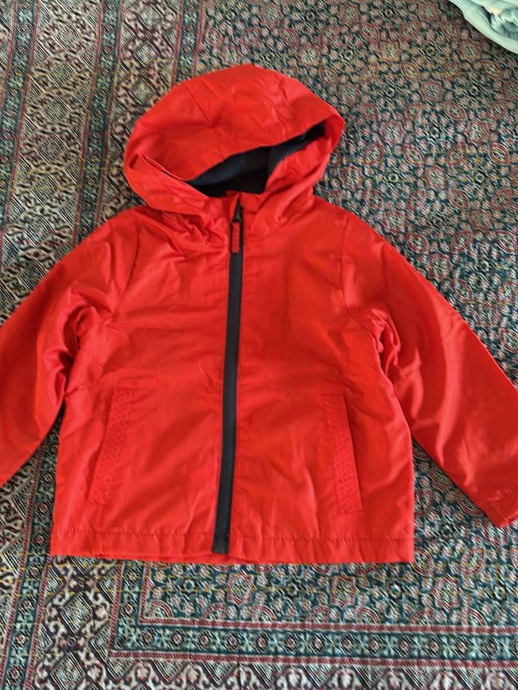 Red Hooded Jacket