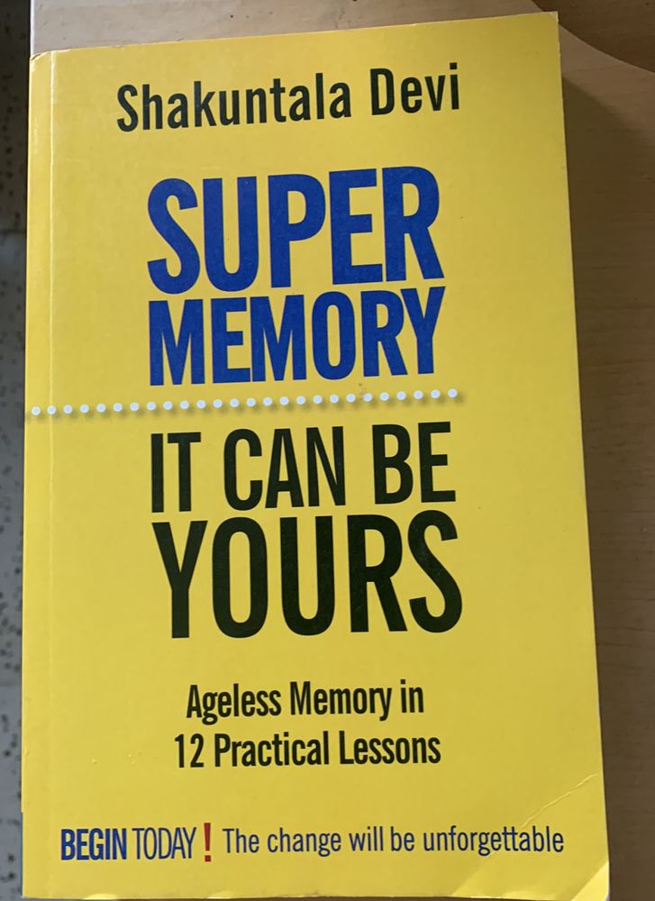 New Book Super Memory By Shakuntala Devi