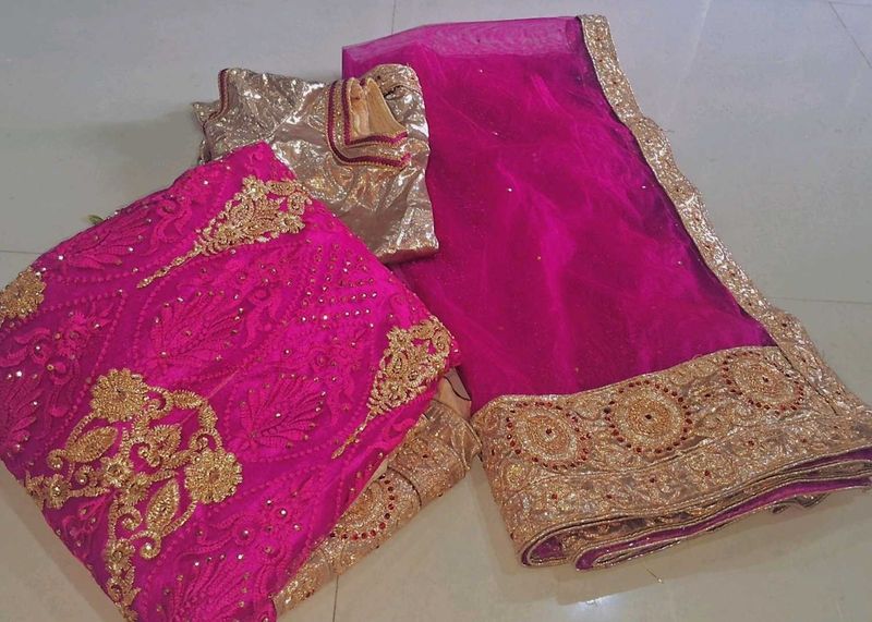Gorgeous Pink and white lehanga