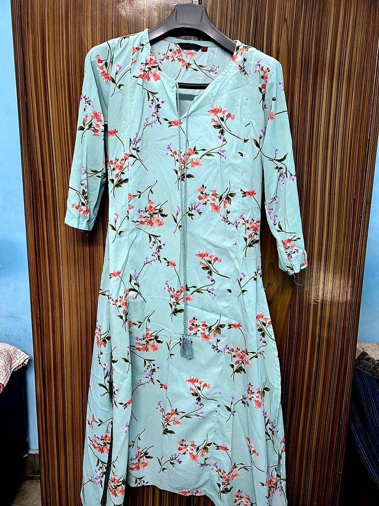 Floral Print Kurta