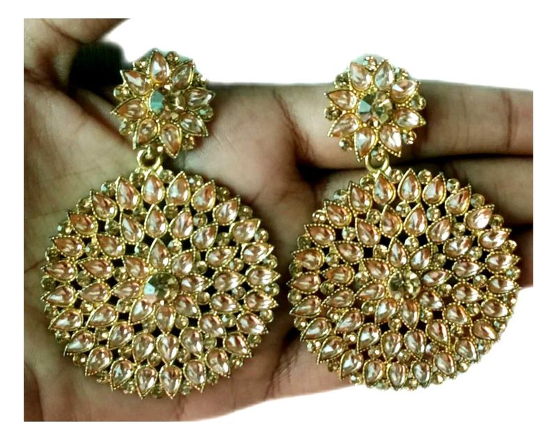 Golden Diamond Earrings