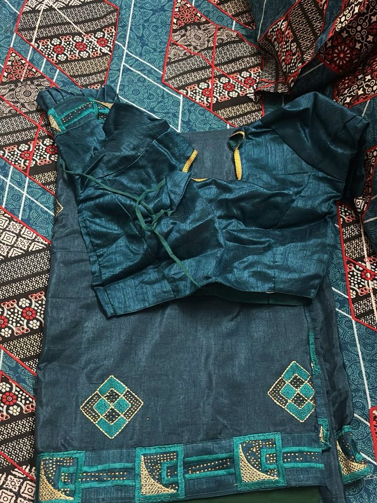 Elegant Blue Saree