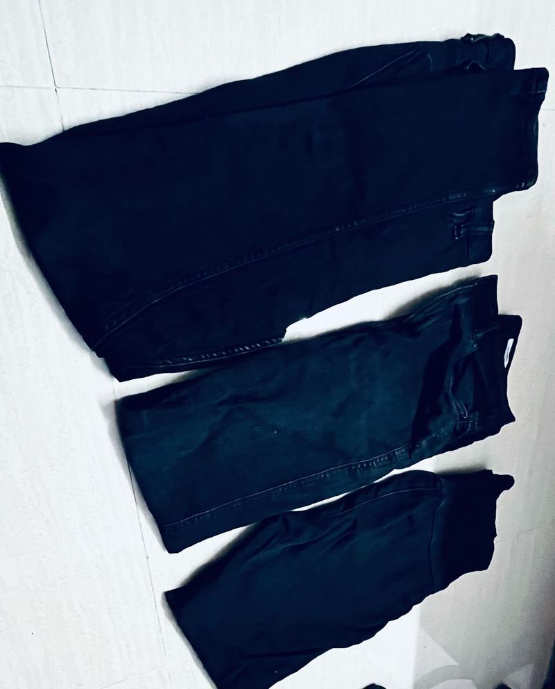 Set of 3 Black Jeans