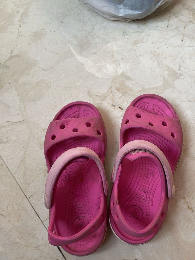 Pink Crocs Sandals