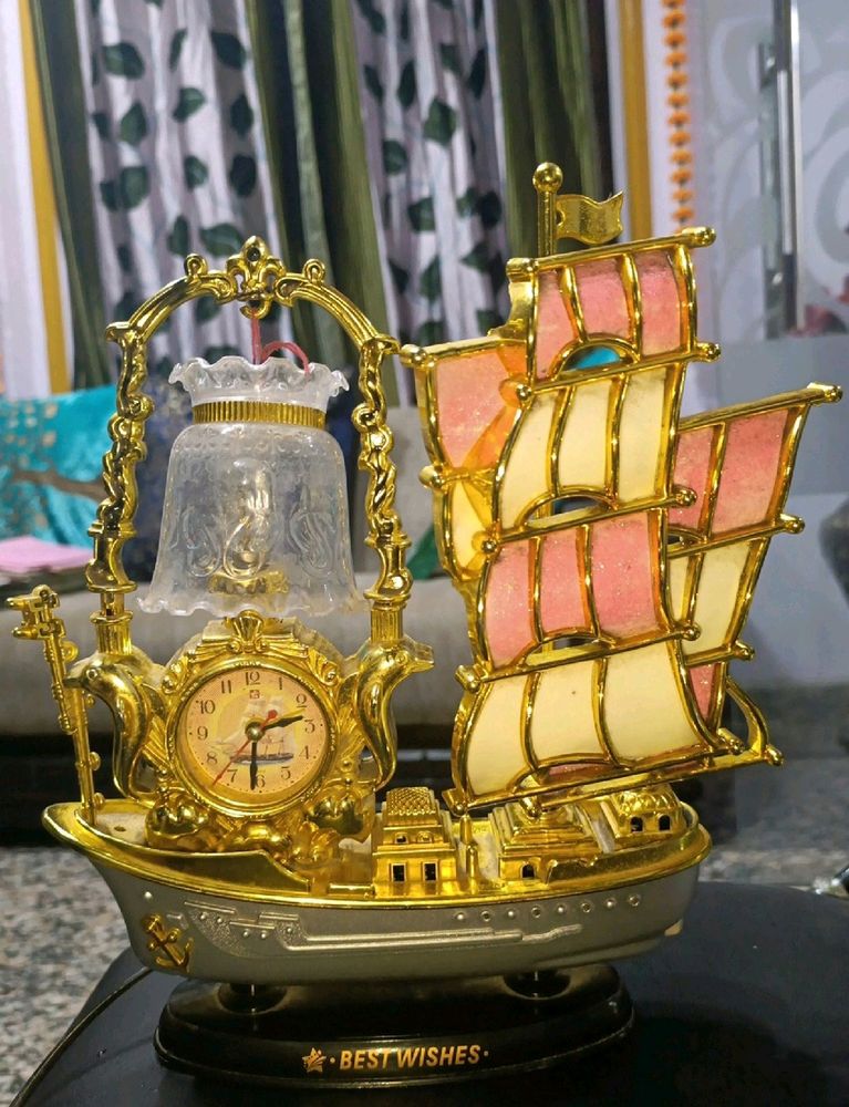Table Lamp With Clock⏰ New✅