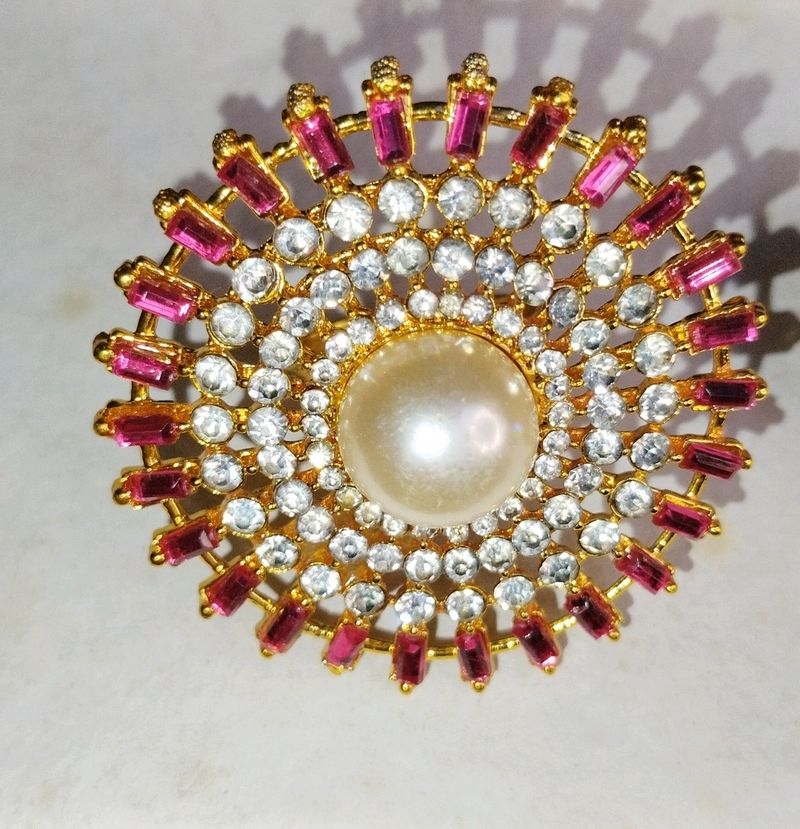 ** 2 Colour Options - Pink ,  Blue ** . Women Artificial Adjustable Rings.