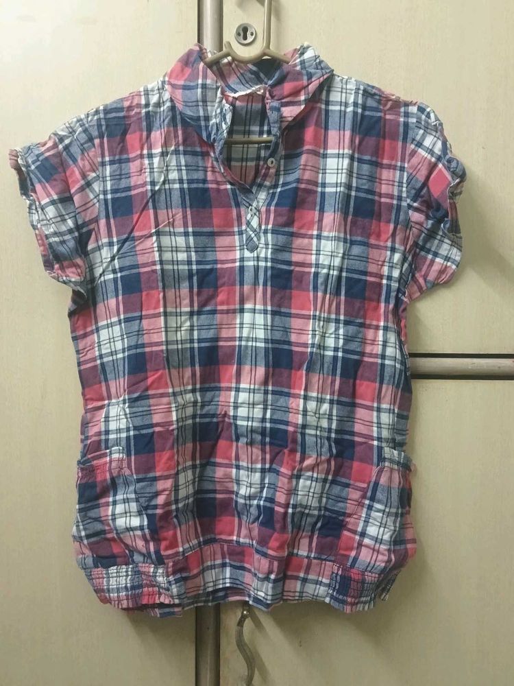Plaid Top for women