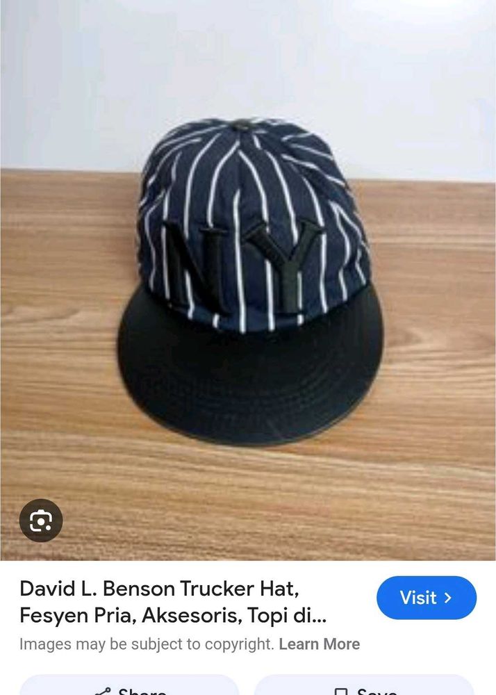 NY Pinstripe Trucker Hat