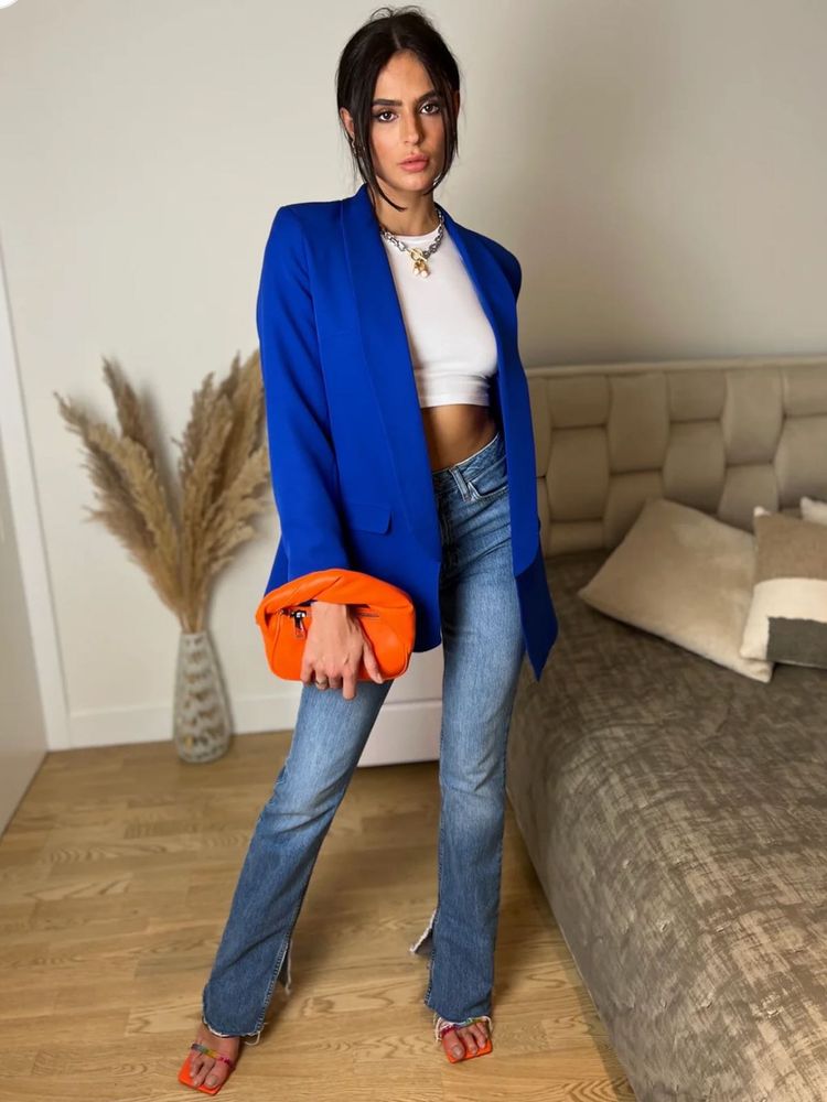 Royal Blue OversizedBlazer🤍