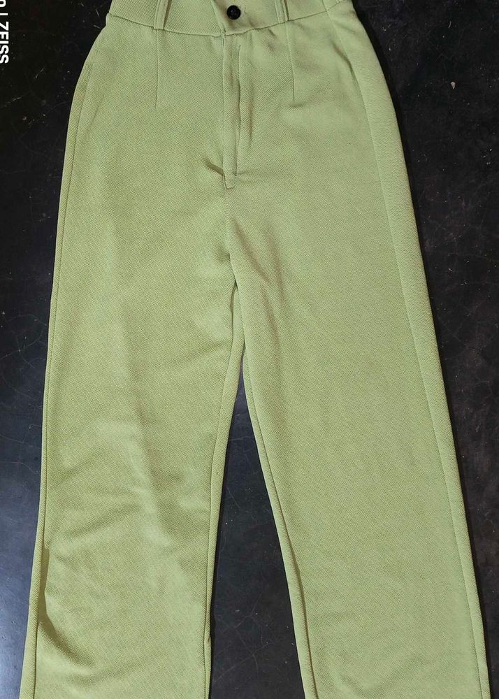 Green Casual Pants