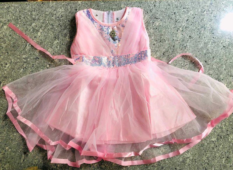 Pink Sequin Princess Dress