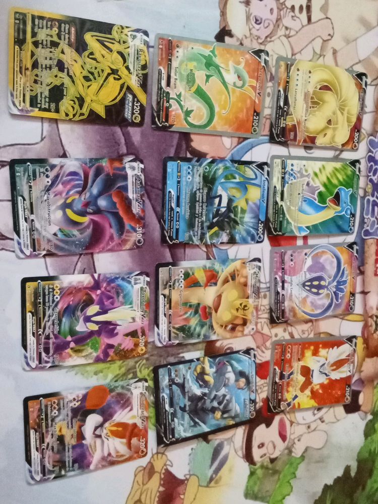 Pack Of 12 Real Pokemon Card