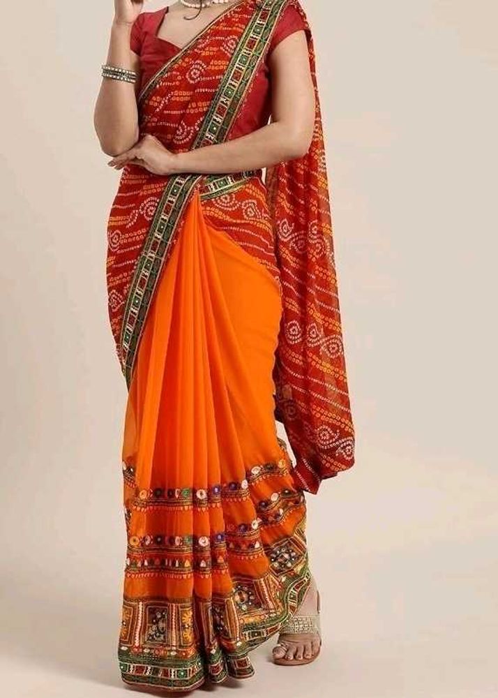 Orange Saree