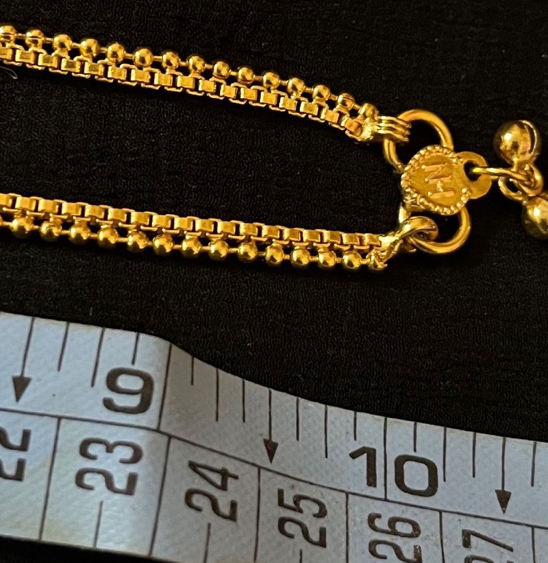 Gold Color Anklets - Simple And Elegant